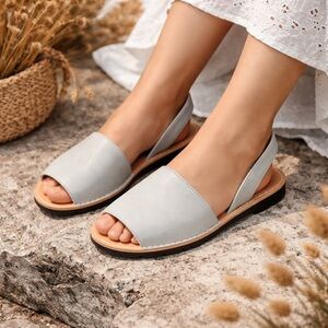 Suede leather sandals Spanish style Menorca LLONGA’S Spain made 6.5 37